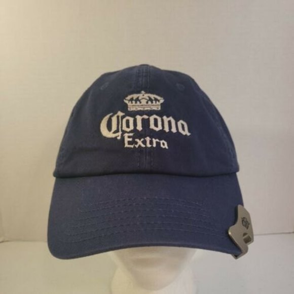 Corona Accessories Corona Extra Blue Leather Strap Adjustable Hat With Bottle Opener Poshmark